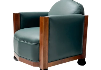 Two Art Deco Amsterdamse School Lounge Chairs by Fa. Drilling Amsterdam, 1920s